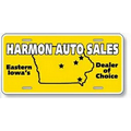 Standard License Plates-.015" White Polyethylene